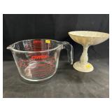 Pyrex Measuring Cup w/ Lenox Compote