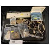 Costume Jewelry w/ Wristwatches