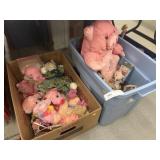 (2) Boxes of Plush Toys