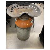 Milk Can Crafted Stool