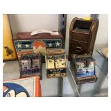 Vintage Register & Post Office Still Banks