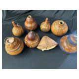 Carved Tribal Gourds