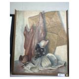 Framed Williams Oil on Board
