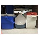 (4)  Assorted Coolers