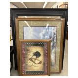 (3)  Framed Prints