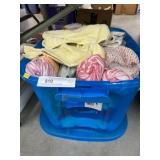 Storage Tote w/ Yarn & Hand Towels
