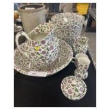 Porcelain Pitcher & Bowl Set