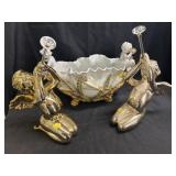 Porcelain Center Bowl w/ Figurines