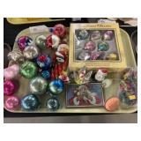Grouping of Mercury Glass & Vintage Ornaments