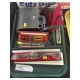 Binoculars w/ Vintage Pens
