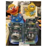 Sesame Street Toys w/ NFL Helmets