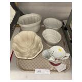 Ironstone Food Molds w/ Shaving Mug