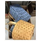 Box of Wicker Woven Baskets
