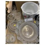 Assortment of Pattern Glass w/ Ice Bucket
