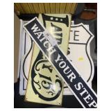 Grouping of Contemporary Tin Signs