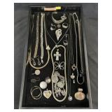 Assortment of Sterling Silver Jewelry