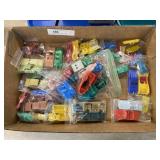 Assortment of Vintage Plastic Toy Vehicles