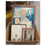 Box of Framed Goods