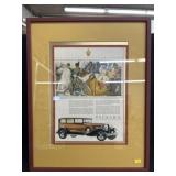 Framed Packard Advertisement