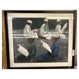 Larry Walker Framed Watercolor
