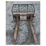 Set of Front Mount Quick Attach Pallet Forks