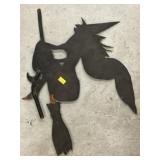 Folk Art Witch Metal Silhouette