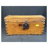 Dome Top Tack-Decorated Trunk
