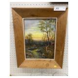 Framed Oil on Board