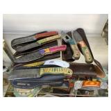 (7) Damascus Blade Knives