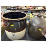 Stoneware Storage Jar w/ Cork