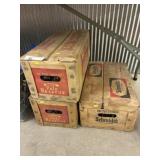 Three Boxes of Brewery Bottles