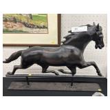 Contemporary Running Horse Weathervane Top