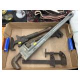 Grouping of Pipe and Monkey Wrenches