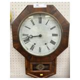 Veneered Case Wall Clock