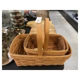 3 Longaberger Baskets