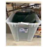2 Plastic Storage Totes