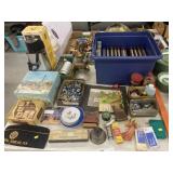 Western Books, Thermos, Buttons, Etc.