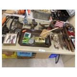 Assorted Hand Tools, Serving Tray, & Rolling Pin