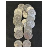 (24) Post-64 Kennedy 1/2 Dollars