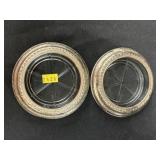 (2) Sterling Banded Coasters