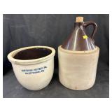 Stoneware Storage Crock w/ Jug