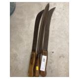 3 Antique Machetes