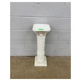 White Corinthian Style Pedestal Column Stand