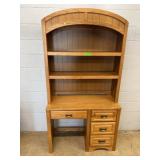 Lea Stars & Stripes Oak Desk With Hutch