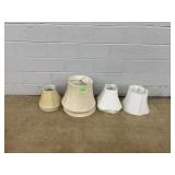 Fabric Lampshade Lot, 4 Pieces