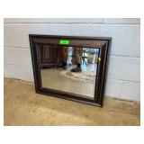Framed Wall Mirror With Wood Frame