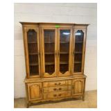 French Provincial China Cabinet