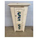 Painted Pine Cabinet With Grape Motif