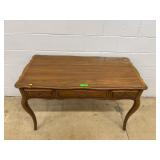 French Provincial Style Wood Desk with Drawers