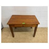 Wooden Table with Single Drawer